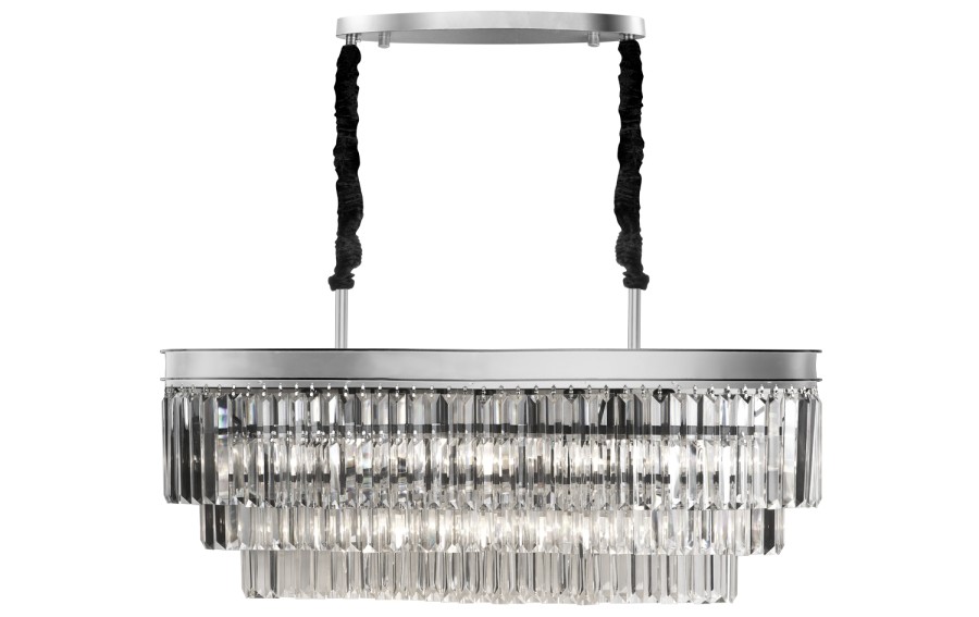 Lampa wisząca kryształowa Monk Chrome 33291/9