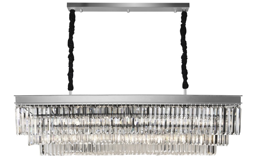 Lampa wisząca kryształowa Monk Chrome 33291/15