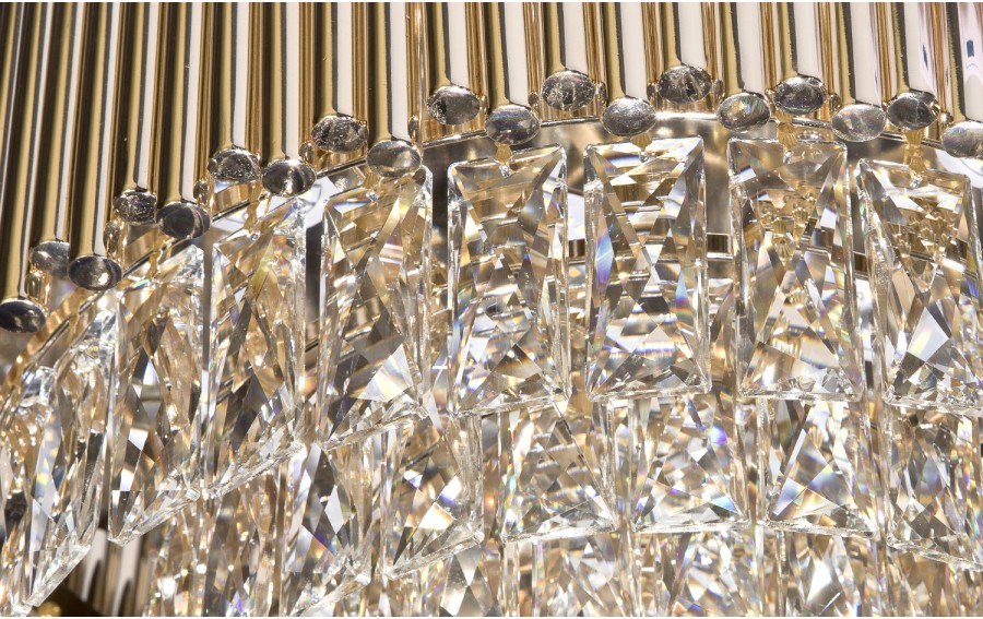 Lampa wisząca kryształowa Gold Stick 60181/13
