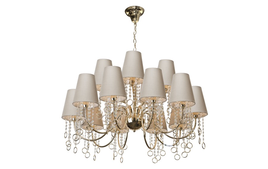 Lampa wisząca kryształowa Golden Ring 5050/10+5