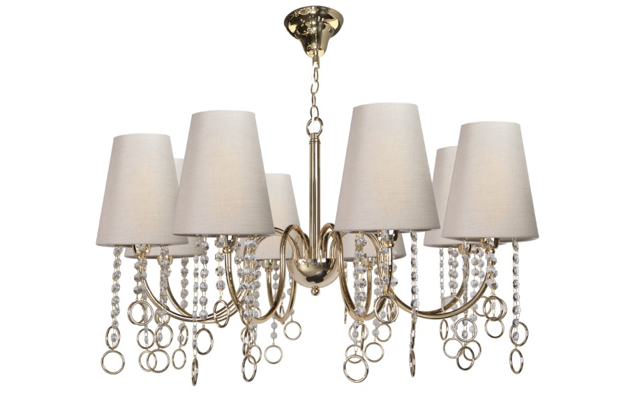 Lampa wisząca kryształowa Golden Ring 5050/8