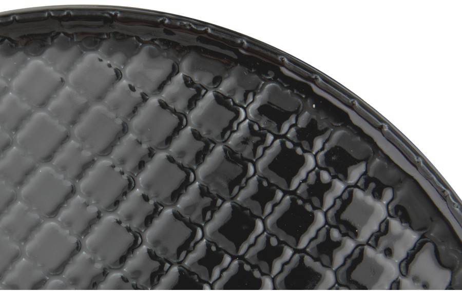 Talerz płytki obiadowy 26cm Marrakesz czarny
