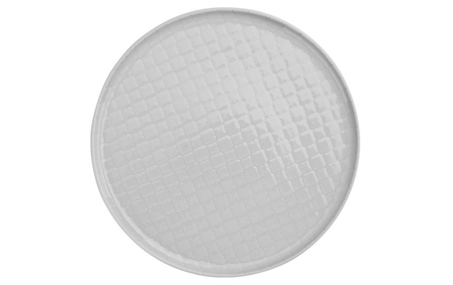 Talerz płytki obiadowy 26cm Marrakesz biały