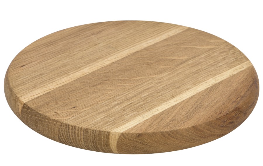 Deska do krojenia dębowa okrągła 25cm DD-11