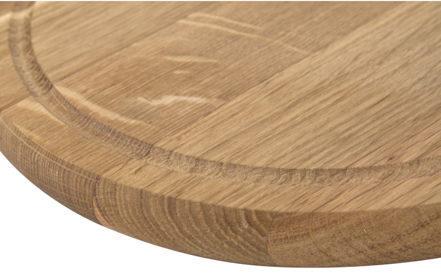 Deska do krojenia dębowa okrągła 25cm DD-11