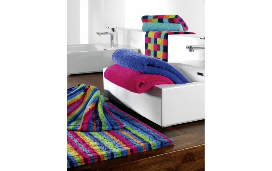 Ręcznik 50x100 cm LIFESTYLE Stripes Multicolor Dunkel