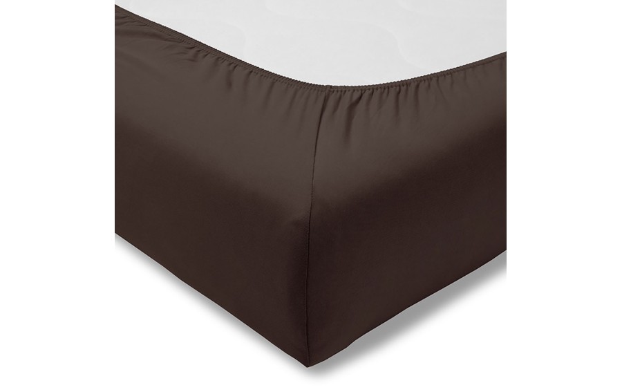 Prześcieradło z gumką jersey 100x200 cm SCHOKO feinjersey