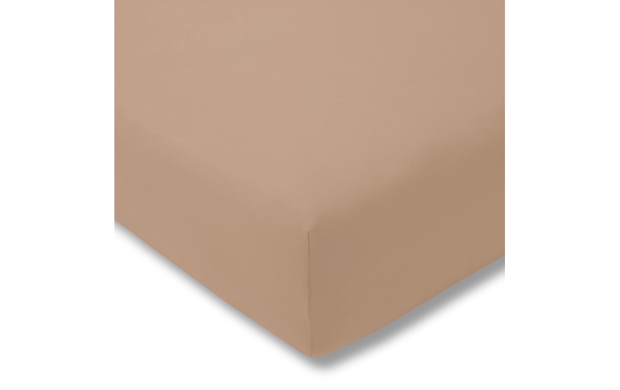 Prześcieradło z gumką jersey 200x200 cm KARAMEL feinjersey