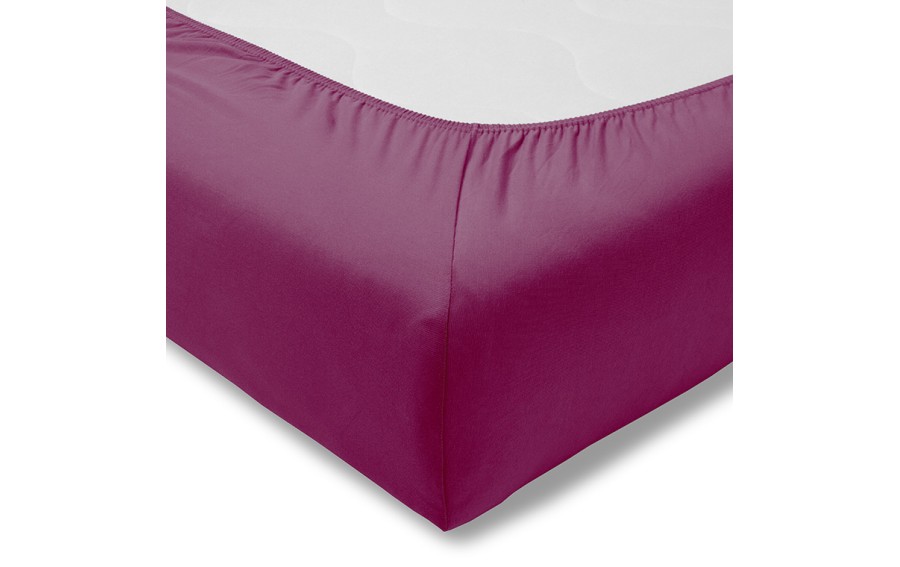 Prześcieradło z gumką jersey 200x200 cm FUCHSIA feinjersey
