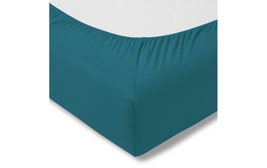 Prześcieradło z gumką zwirnjersey 150x200 cm CYAN jersey