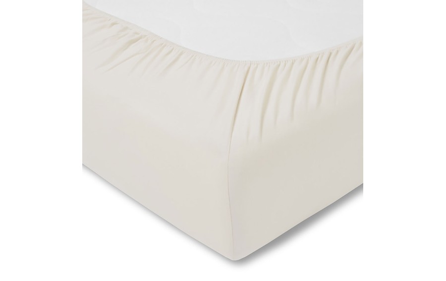Prześcieradło z gumką zwirnjersey 150x200 cm ELFENBEIN jersey