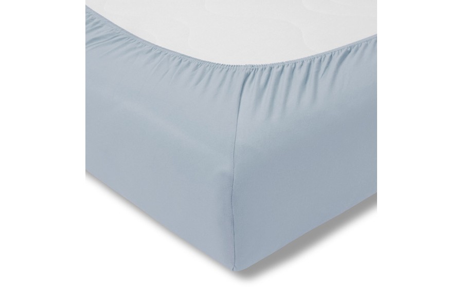 Prześcieradło z gumką zwirnjersey 150x200 cm WOLKE jersey