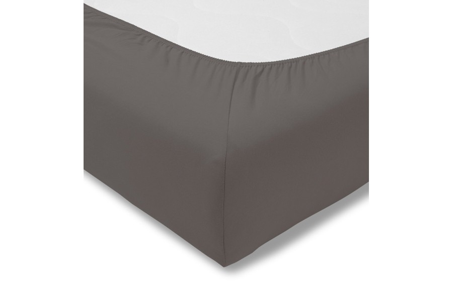 Prześcieradło z gumką zwirnjersey 150x200 cm GRAPHIT jersey