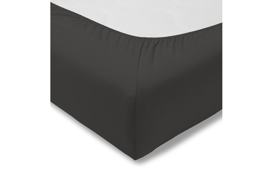 Prześcieradło z gumką zwirnjersey 150x200 cm SCHIEFER jersey
