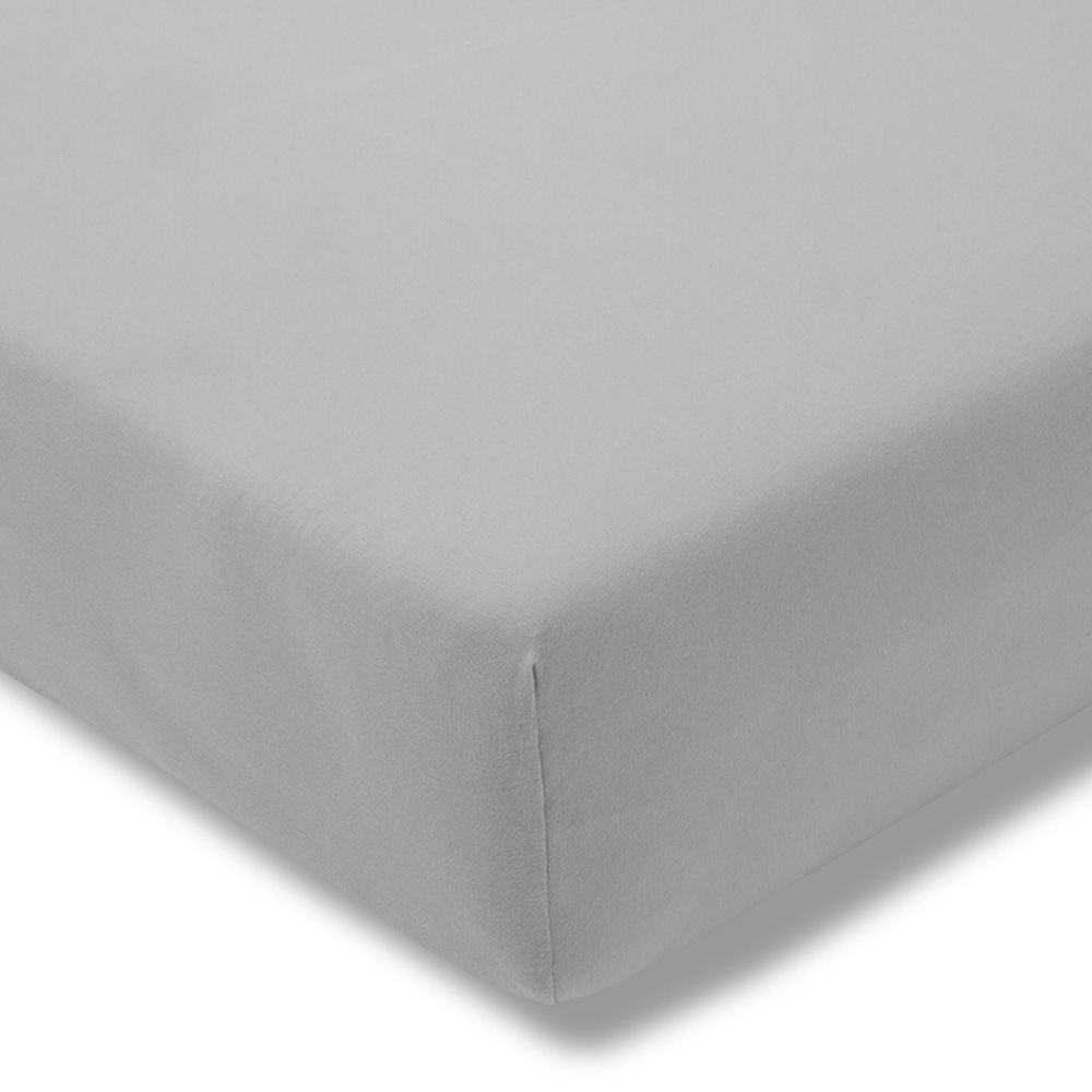 Prześcieradło z gumką zwirn-jersey 150x200 cm PLATIN jersey