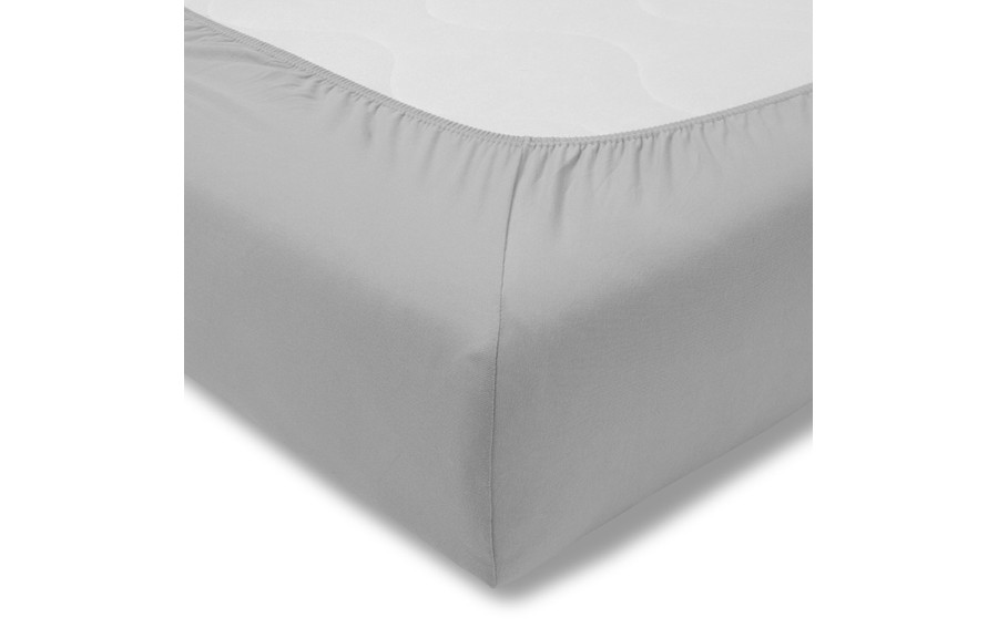 Prześcieradło z gumką zwirnjersey 150x200 cm PLATIN jersey
