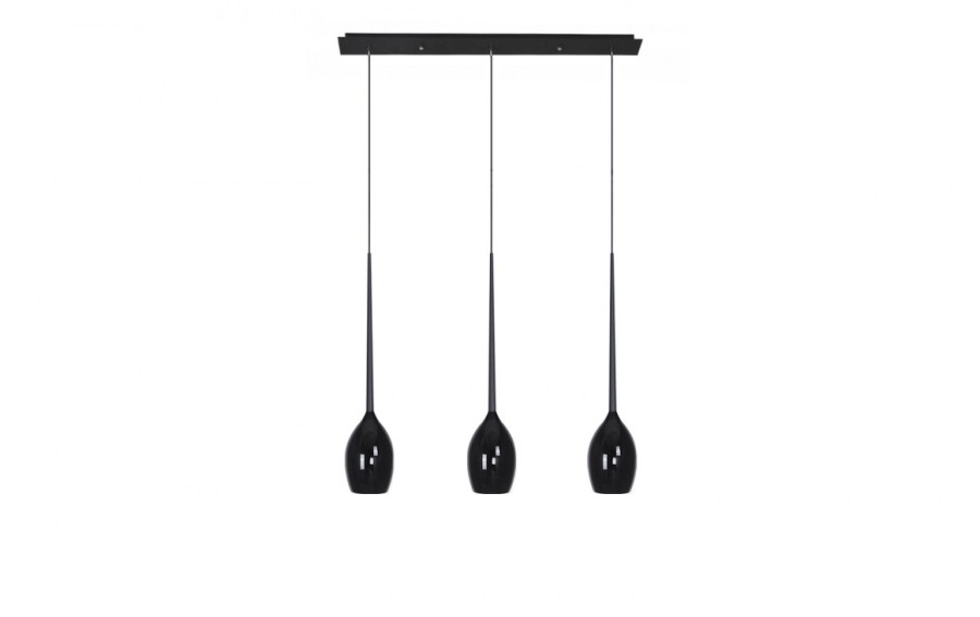 Lampa wisząca Izza 3 MD1288B-Shiny Black