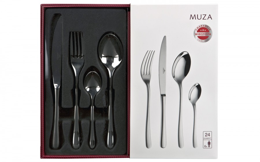 Sztućce 24 Sztuk Muza Połysk