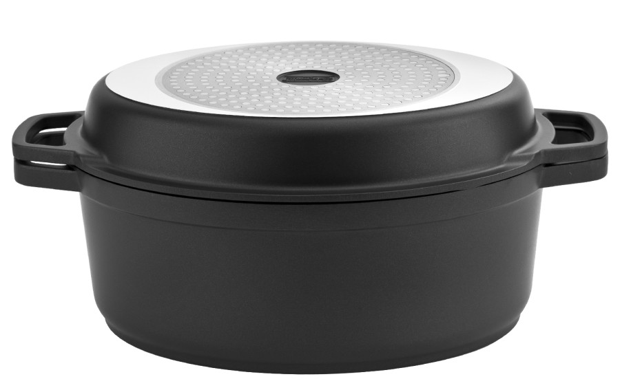 Garnek z patelnią grillową 6,4L MR-4132