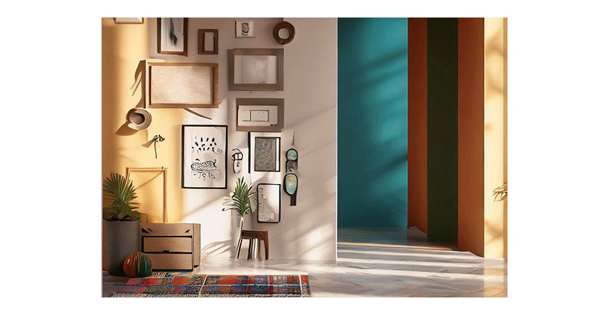 Przedpokój - inspiracje na ściany w przedpokoju. 