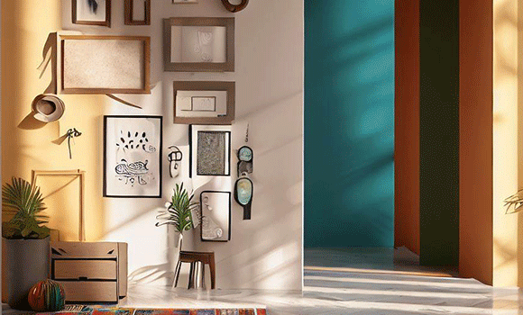 Przedpokój - inspiracje na ściany w przedpokoju. 