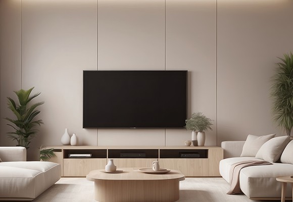 Dekoracja ściany z telewizorem w salonie — jak zaaranżować nowoczesny salon z TV